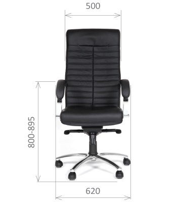 Кресло офисное CHAIRMAN 480 Экокожа премиум черная в Тюмени - изображение 1